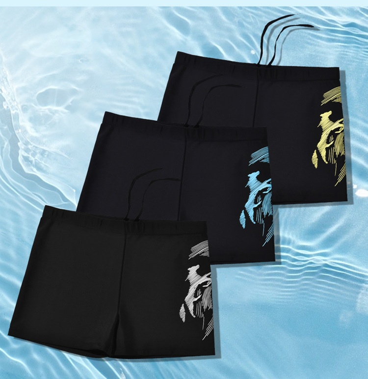 001 Bequeme Boxershorts für Erwachsene in Übergröße, schnelltrocknend, Badehose für Herren_voghion.com