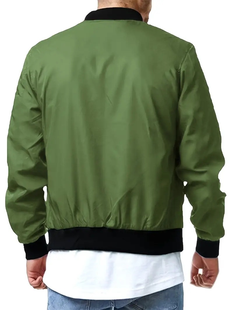 ActiveGo ActiveGo New European American Style Bomber Spring And Autumn Cross-Border Casual Trendy Plus Size Men's Zipper Jacket 5XL_voghion.com