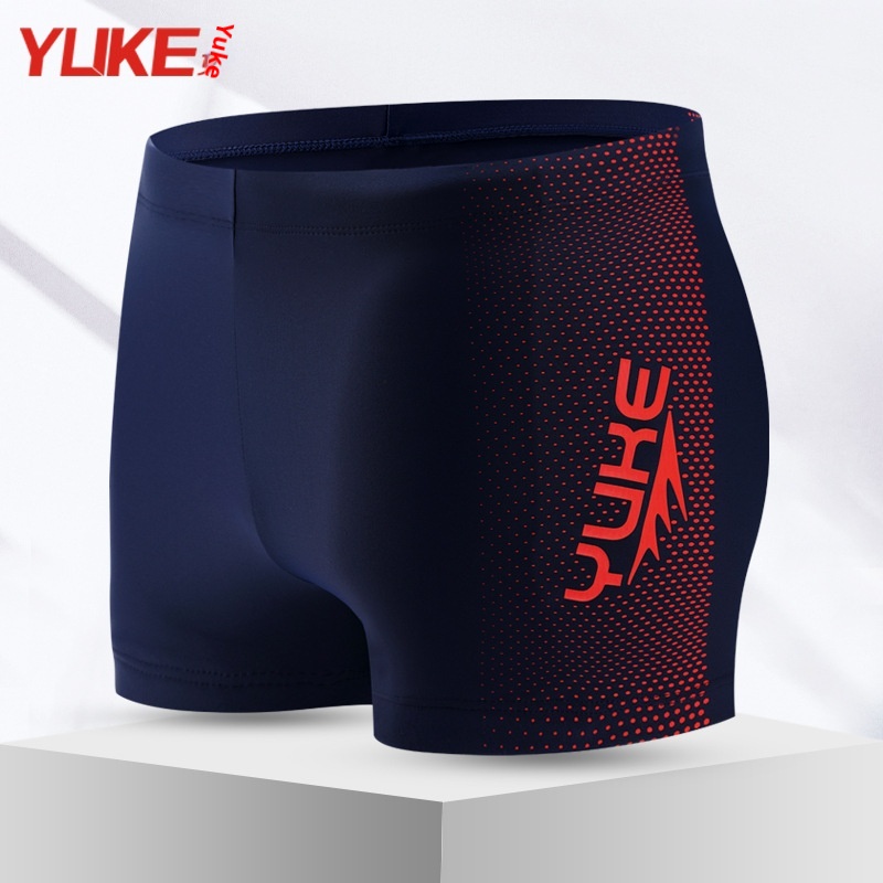 001 Heren zwembroek zonder kap Boxershort voor volwassenen Zwembroeken in grote maten Snel drogende zwemkleding_voghion.com