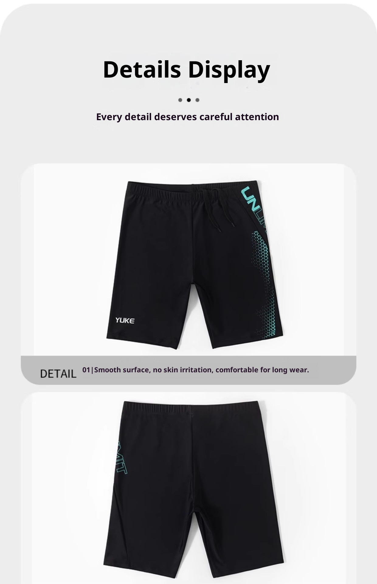 001 Men's 2025 New Professional Racing Five-Point Large Size Trunks Adult Anti-Embarrassment Swimming Training Gear_voghion.com