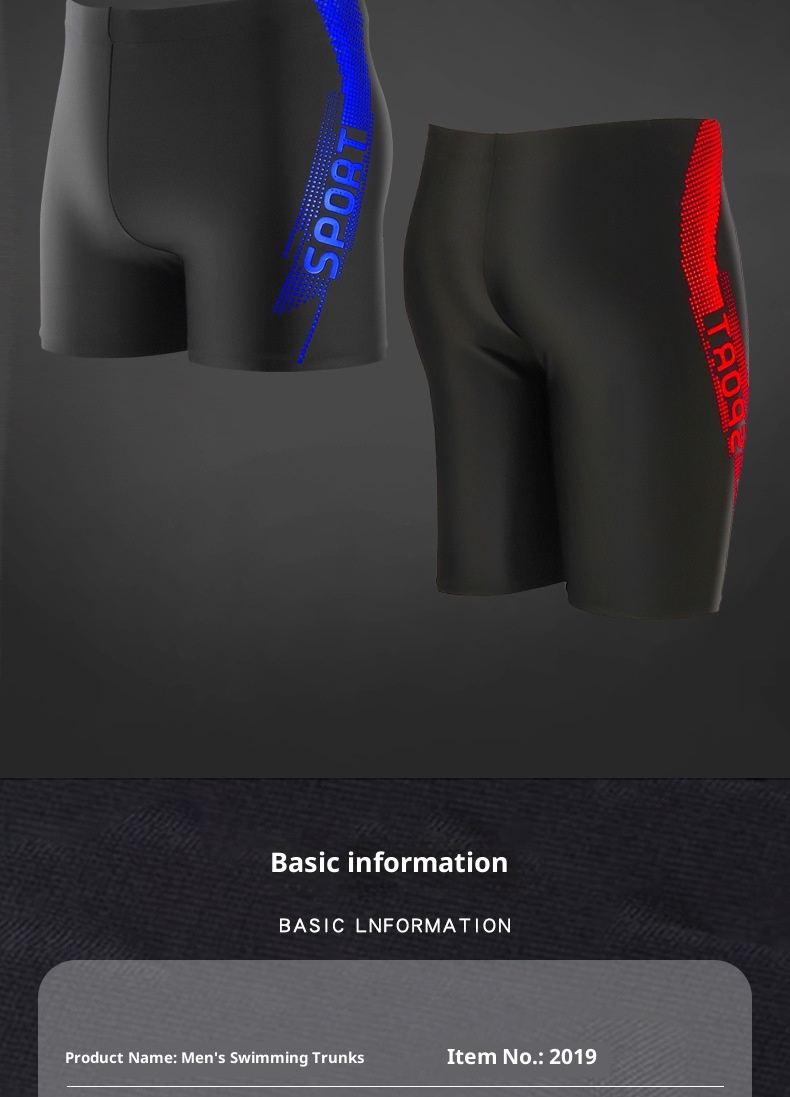 001 Adult Swimwear Set Manufacturer Wholesale Plus Size Quick-Dry Five-Point Trunks Cap Swim Goggles Men's Swimming Gear_voghion.com