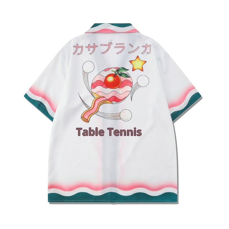 ActiveGo ActiveGo Foreign Trade Cross-Border European And American Trendy Brand Casual Short Sleeve Shirt Retro Beach Digital Print Color_voghion.com