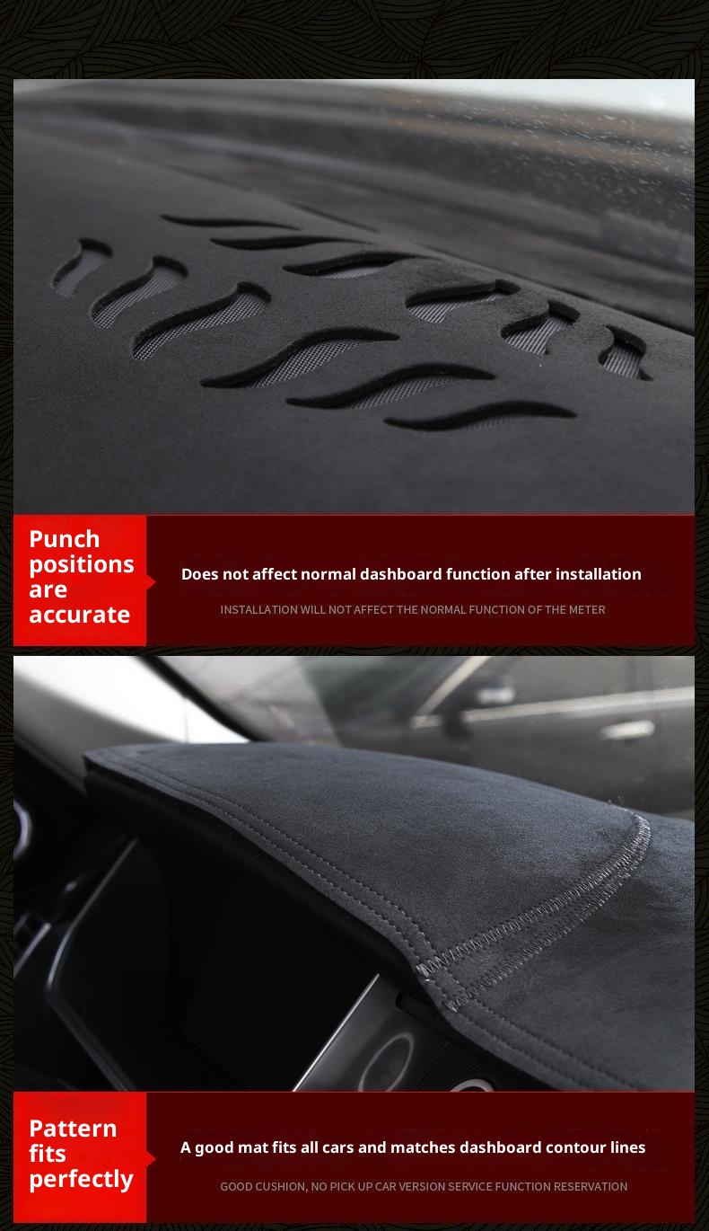 Small Deng Small Deng L6F Car Dashboard Mat Interior Decoration Heat Insulation Sunshade For Center Console_voghion.com