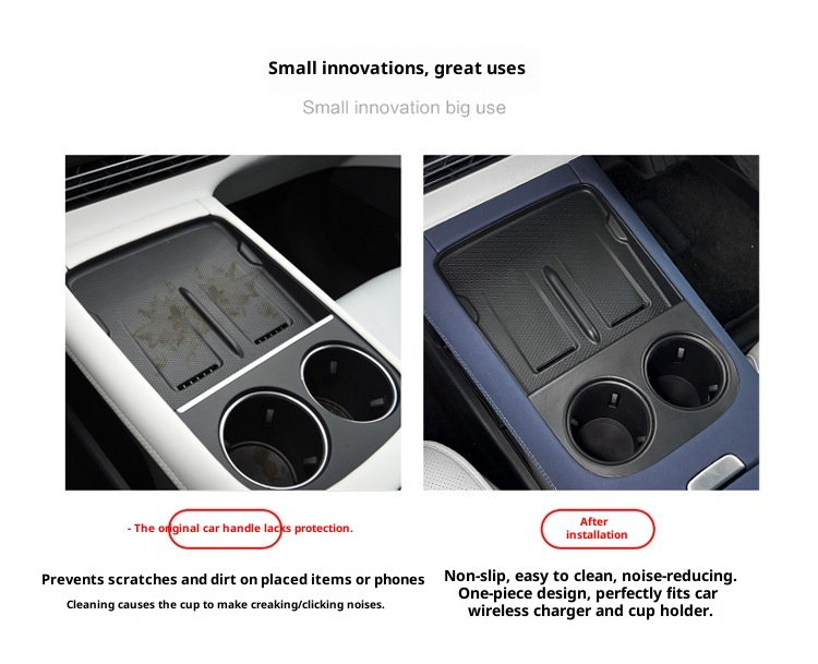 Adatto per il modello 23-25 Xpeng G6 Controllo centrale Tappetino antiscivolo in silicone per la ricarica wireless Speciale per interni auto_voghion.com