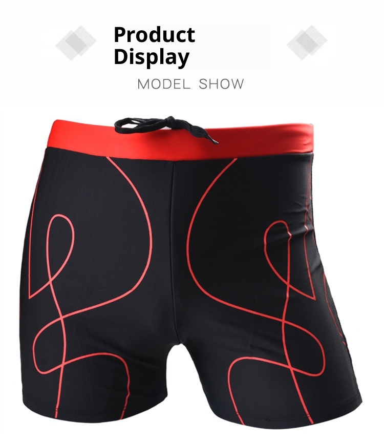 001 Neue Herren-Badehose für heiße Quellen, Nylon-Boxershorts, lockere Badehose in Übergröße, modische Badehose für Erwachsene, Schwimmbekleidung_voghion.com