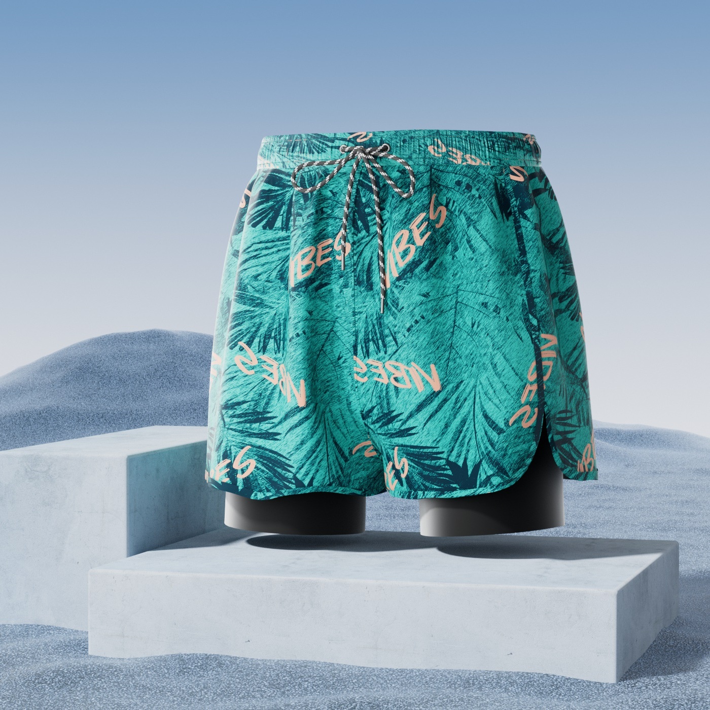 001 Men's Swimming Anti-Embarrassment Double Layer Boxer Swim Trunks Adult 2025 New Professional Hot Spring Swimsuit Full_voghion.com