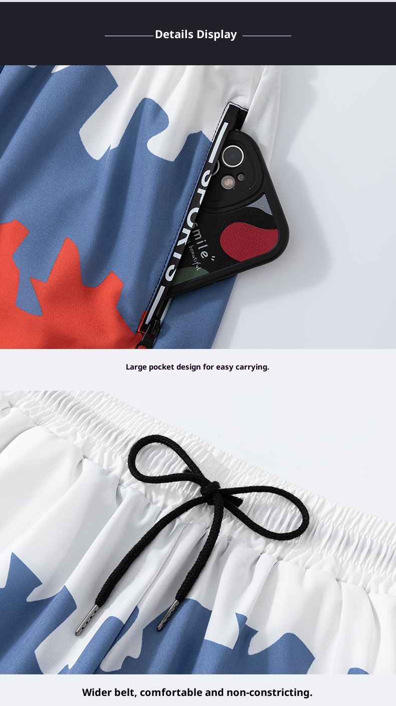 001 Men's Swim Trunks Anti-Embarrassment New Professional Boxer Five-Point Swimsuit Set Beach Adult Swimming Gear_voghion.com