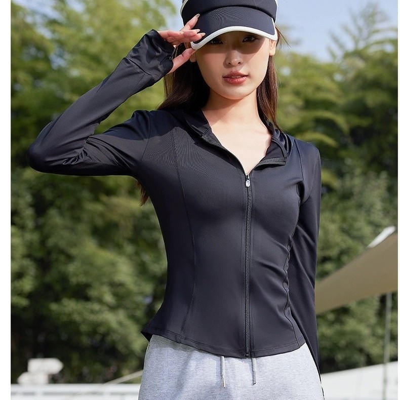ActiveGo ActiveGo Nuovi indumenti per donna, protezione UV, giacca estiva effetto ghiaccio, abbigliamento sportivo sottile e aderente per esterni con protezione solare_voghion.com
