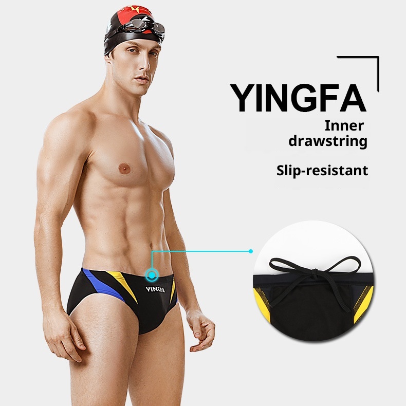 001 Yingfa Herren-Triangel-Badehose, Rennbadehose für Erwachsene, professionelles Training, Wettkampfbademode 9617_voghion.com