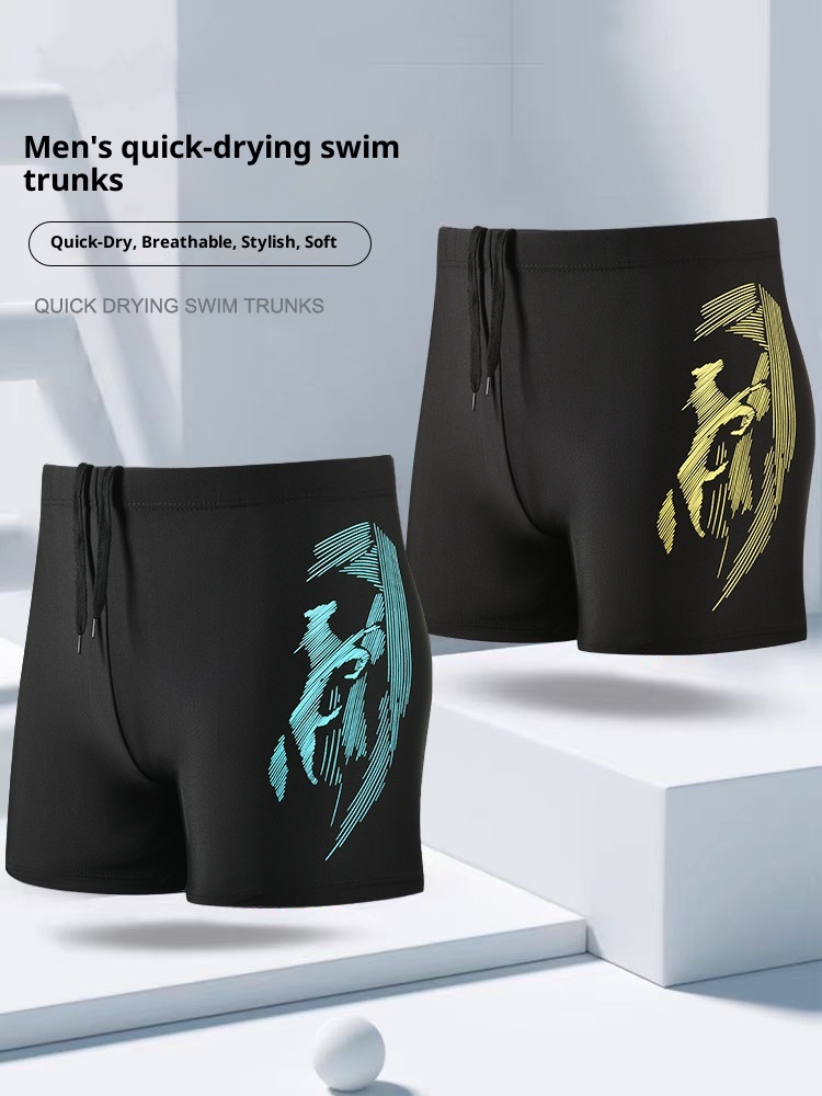 001 Bequeme Boxershorts für Erwachsene in Übergröße, schnelltrocknend, Badehose für Herren_voghion.com