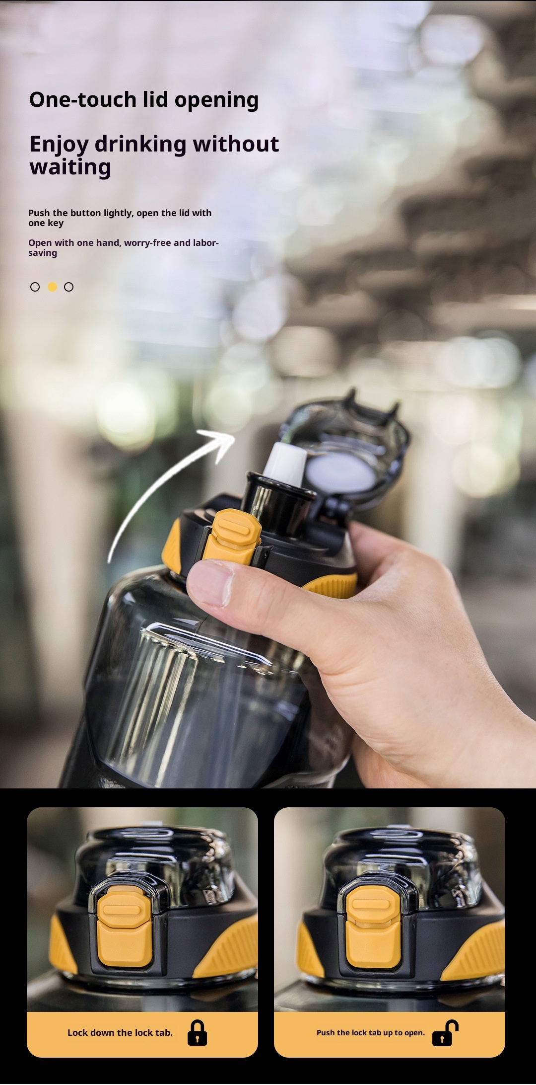 001 Tritan Verdickte Fitness-Trinkflasche mit großem Fassungsvermögen für Herren, tragbar, hitzebeständig, für Outdoor-Sportarten, Tonne, Fassform_voghion.com