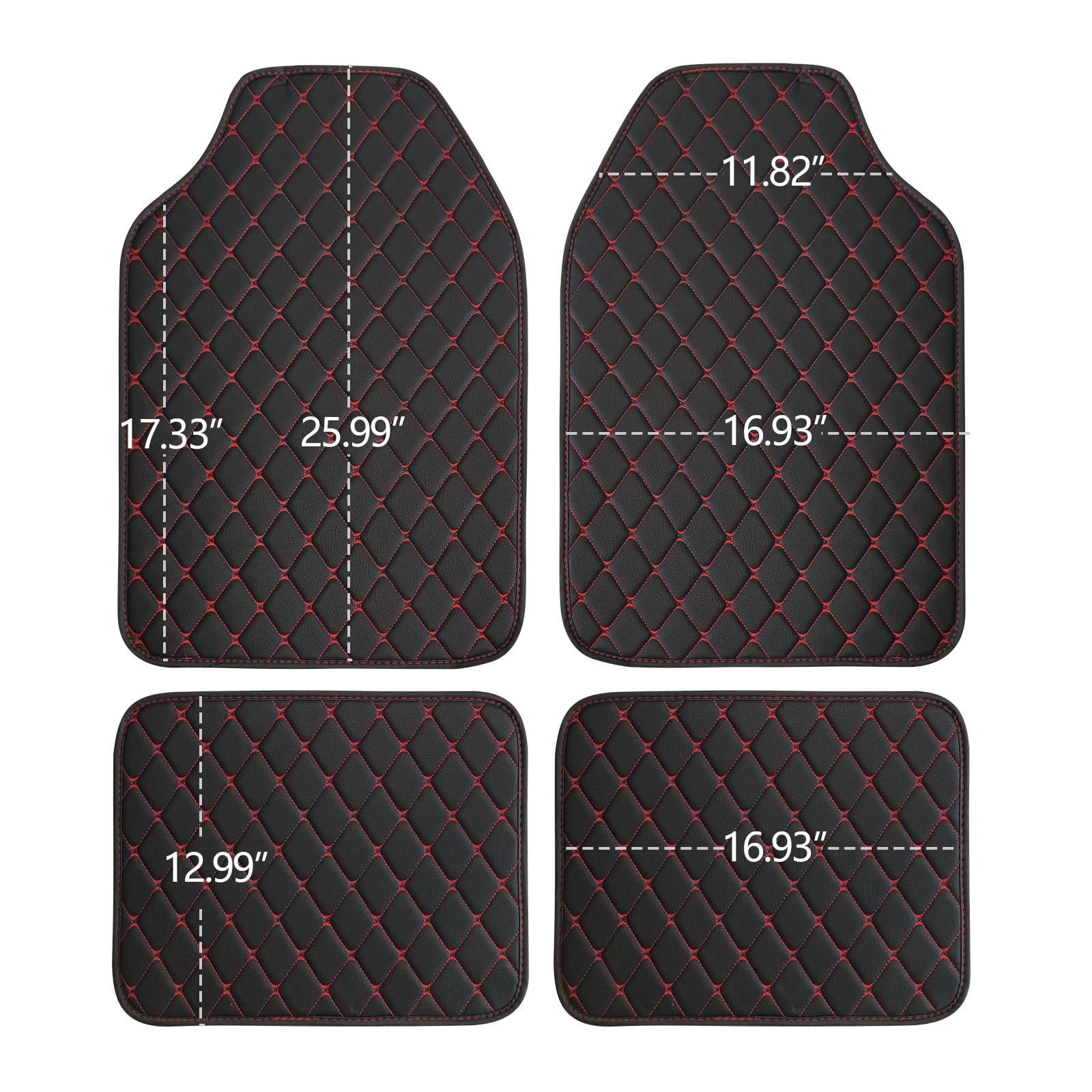 Small Deng Small Deng Cross-border Universal Car Floor Mats Waterproof Dirt-resistant Non-slip Quilted_voghion.com