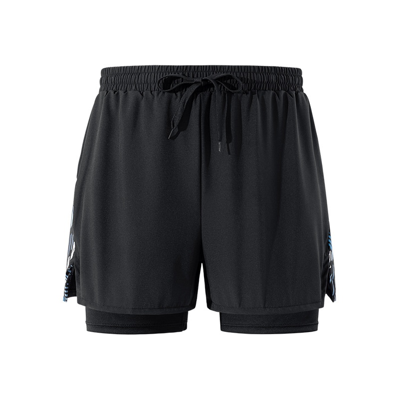 001 Yuke Herren Badehose, doppellagig, schnelltrocknend, professionell, Anti-Peinlichkeits-Badehose, neue große Größe, lockerer Schnitt, Sonnenschutz_voghion.com