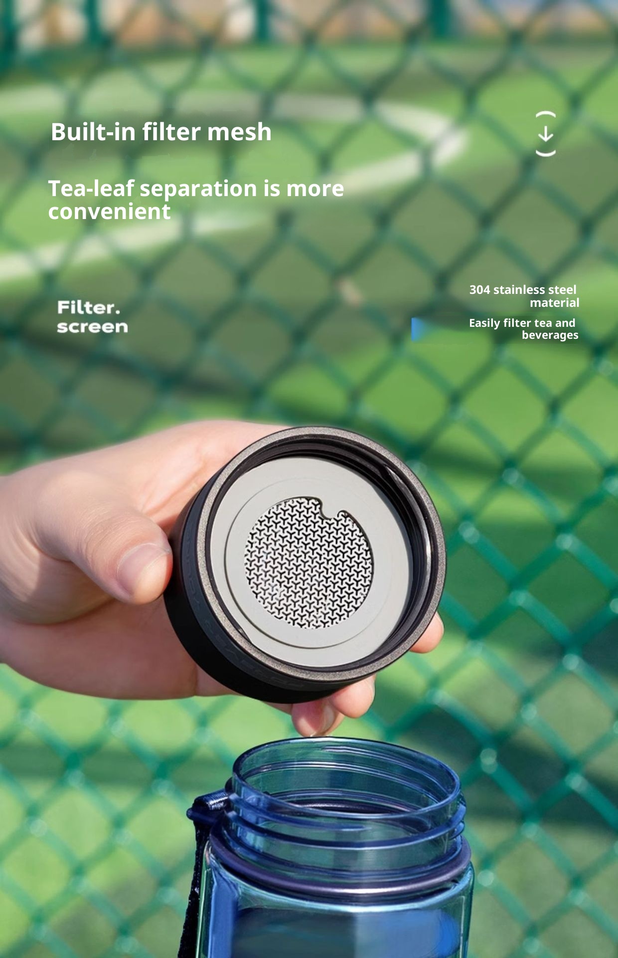 001 Große Trinkflasche für Männer, Sommer-Outdoor-Becher, Sport-Trinkflasche, bruchfester Kunststoff, hitzebeständig_voghion.com