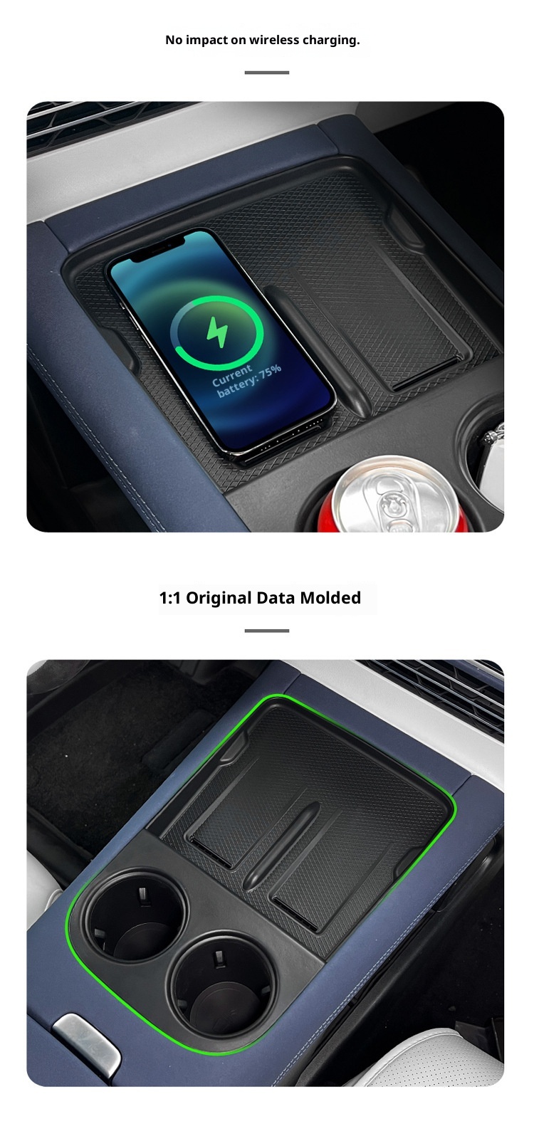 Adatto per il modello 23-25 Xpeng G6 Controllo centrale Tappetino antiscivolo in silicone per la ricarica wireless Speciale per interni auto_voghion.com