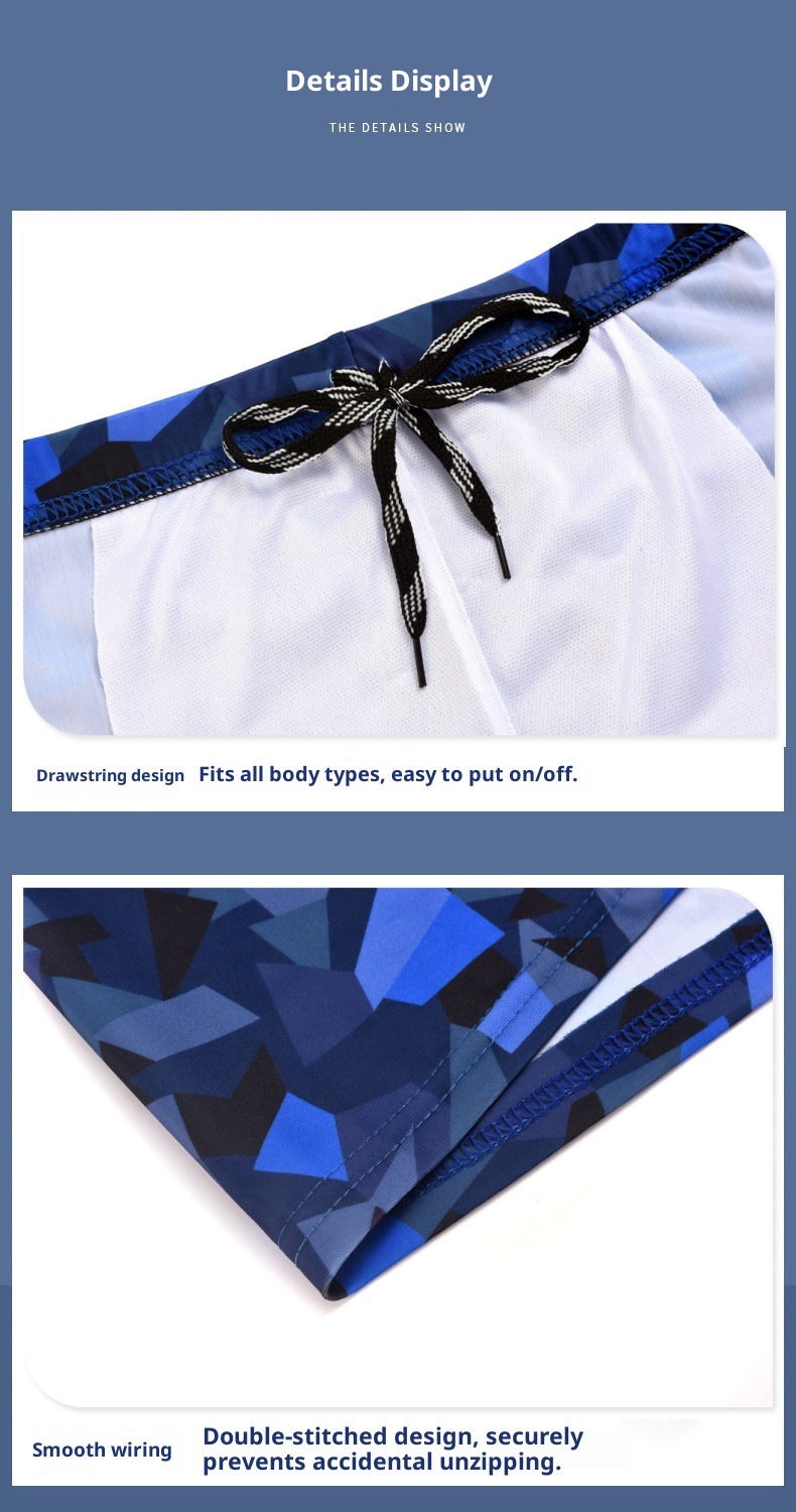 001 National Trend Neue Herren-Badehose in Übergröße mit Print, Boxershorts, schnelltrocknend, professionell_voghion.com