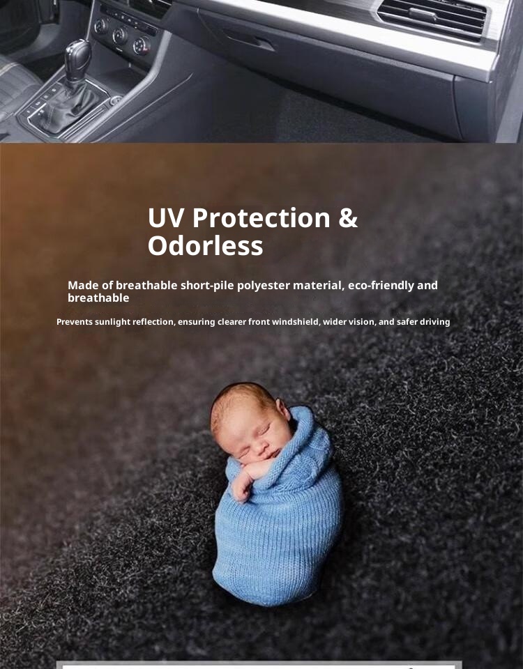 Xiaodeng Xiaodeng UN Landwind Xiaoyao Central Control Instrument Panel Light-Proof Mat Interior Modification Sunshade Heat Insulation Car_voghion.com