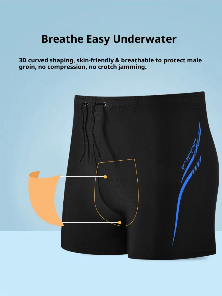 001 Boxershorts für Erwachsene – Anti-Peinlichkeiten – Neue Herren-Badehose in Übergröße, schnelltrocknend_voghion.com