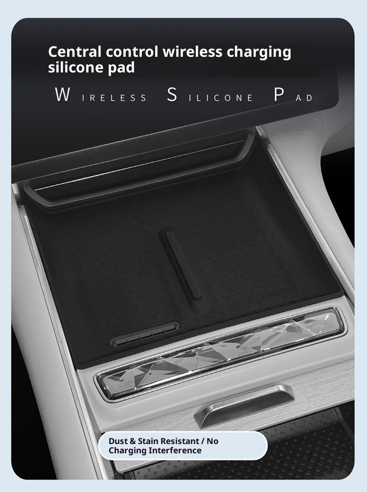 Suitable For 24 Models Xingtu Xingjiyuan ES Central Control Wireless Charging Panel Silicone Anti-Slip Dustproof Storage_voghion.com