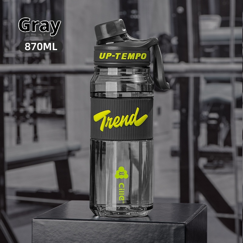 001 Xile Borraccia sportiva portatile per studenti, in plastica, da uomo, con capacità extra large_voghion.com