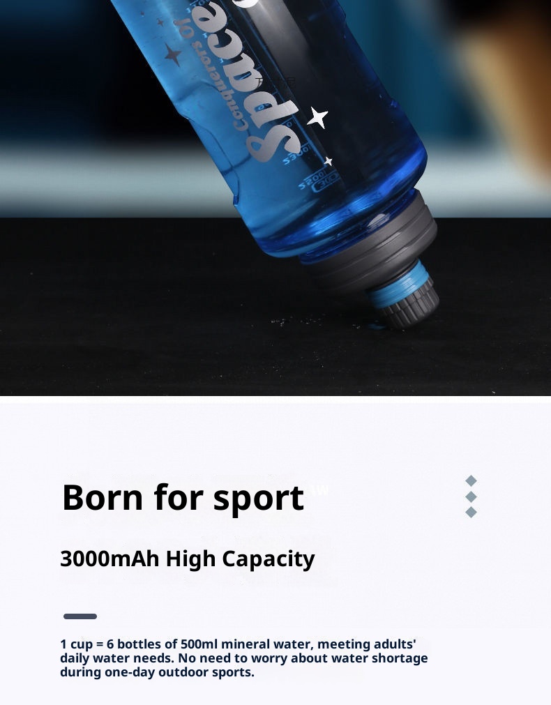 001 Bottiglia extra large per uomo, brocca d'acqua portatile di alta qualità, sport all'aria aperta, cantiere, spazio antiurto_voghion.com