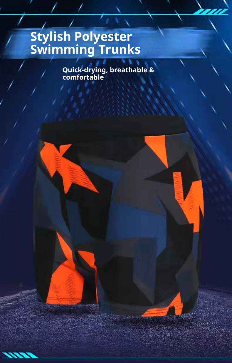 001 Badehose in Übergröße für Herren, schnelltrocknende, lockere Boxershorts, große Größe, geeignet für heiße Quellen und zum Schwimmen_voghion.com