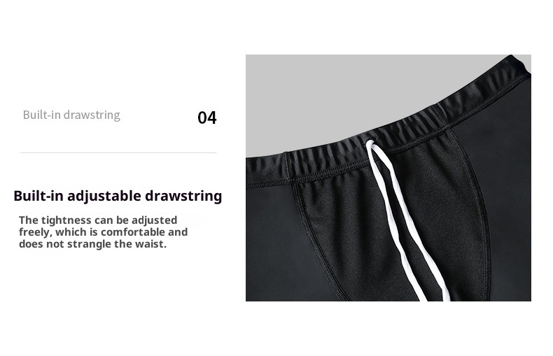 001 New Cross-Border Adult Men's Tight Breathable Nylon Boxer Shorts Extended Chlorine-Resistant Five-Point Swimming Trunks_voghion.com