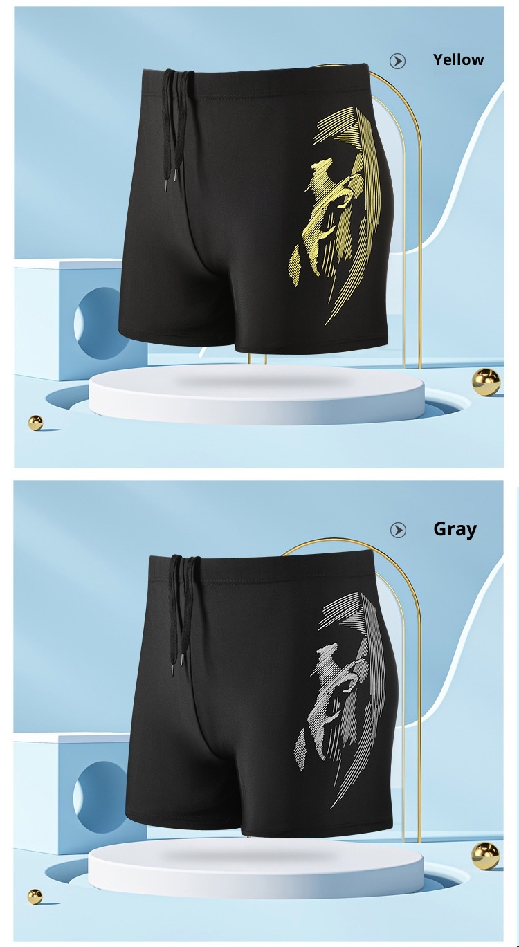 001 Heren Volwassen Comfortabele Boxershorts Plus Size Gear Snel Drogende Badkleding Zwembroek_voghion.com