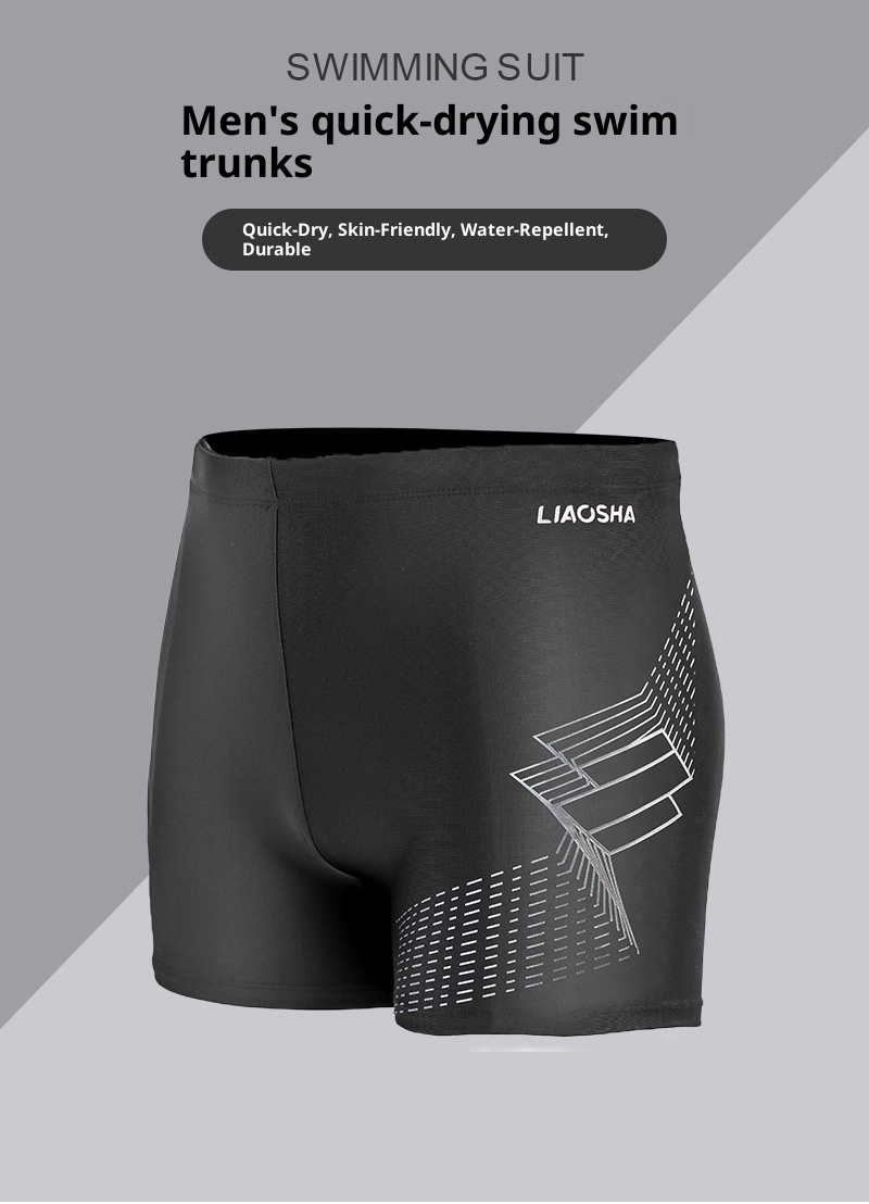 001 Herren-Boxershorts, Dreiviertel-Badehose, schnelltrocknend, Übergröße, Bademode_voghion.com