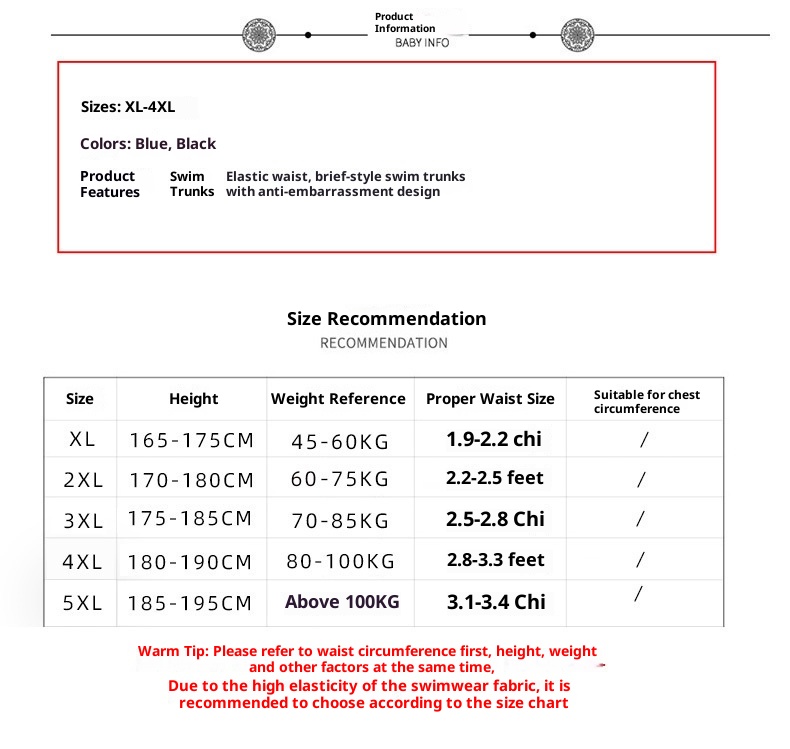 001 National Trend Neue Herren-Badehose in Übergröße mit Print, Boxershorts, schnelltrocknend, professionell_voghion.com