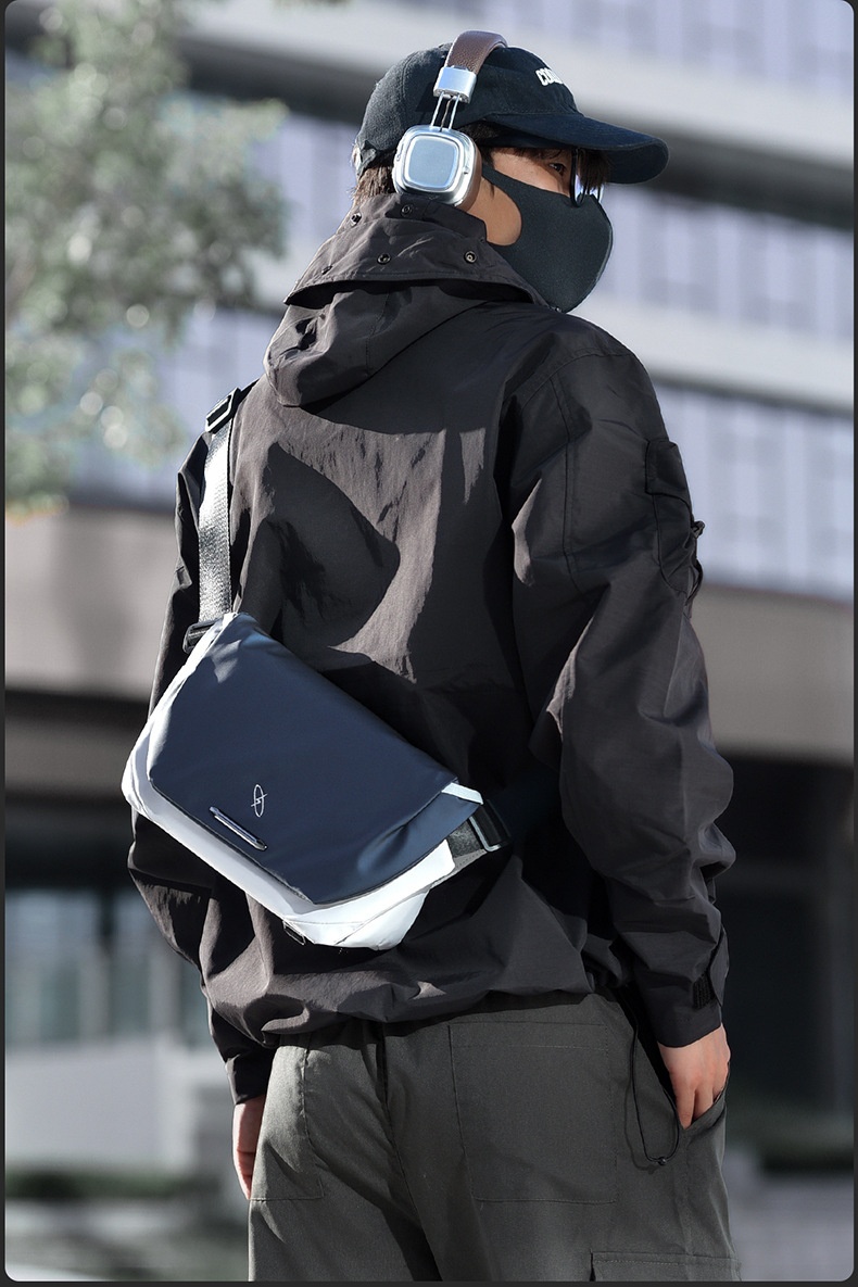 001 Xingyun 2 Crossbody Herren-Umhängetasche, einseitig, hoch geschnitten, lässig, modisch, für Radfahrer, tragbarer Rucksack_voghion.com