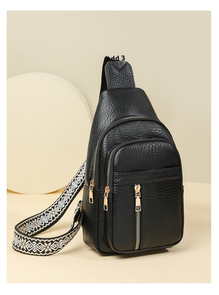 001 2025 Summer New Fashion Single Shoulder Crossbody Versatile PU Leather Large Capacity Casual Travel Women's Chest Bag_voghion.com