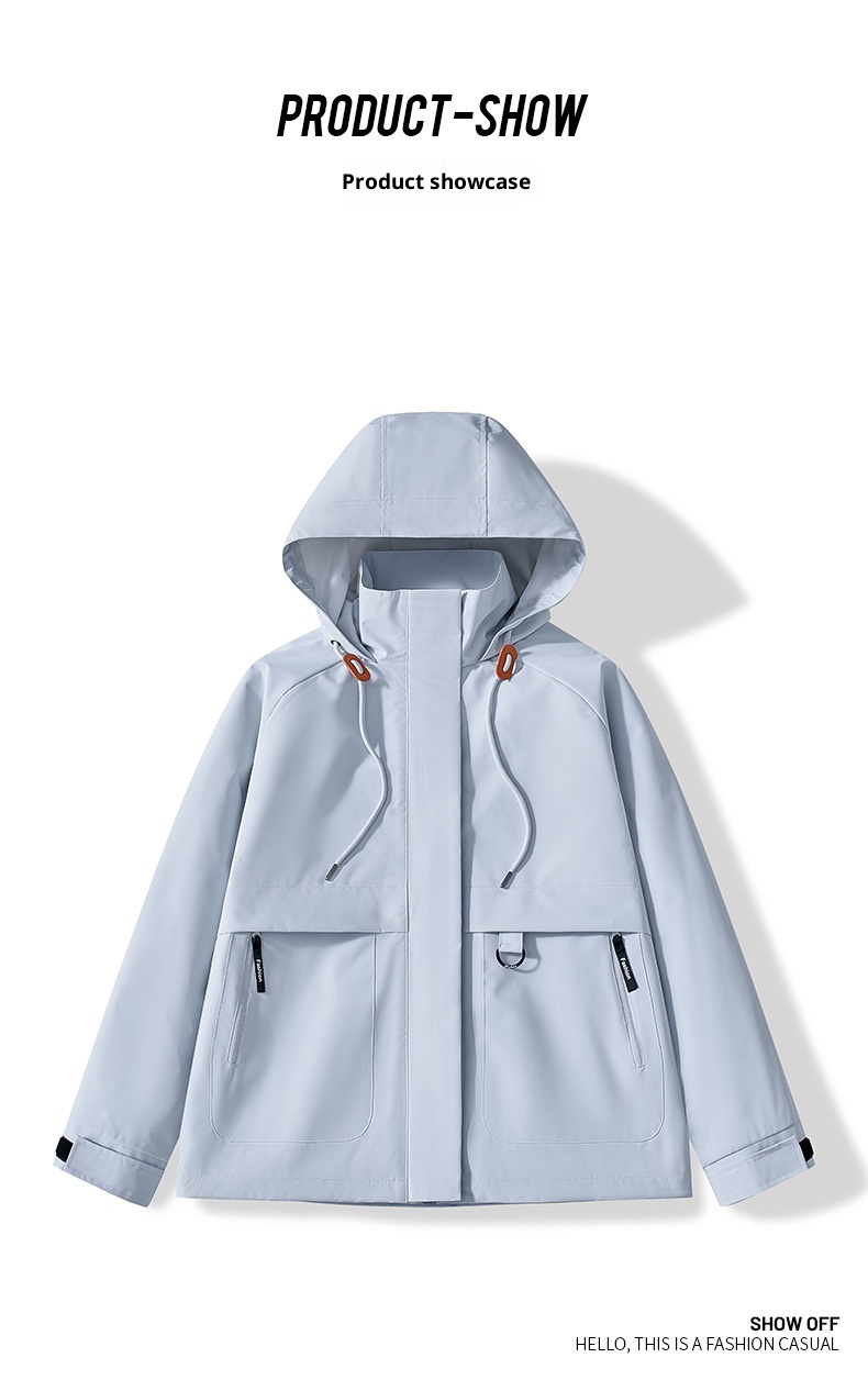 ActiveGo ActiveGo Rose Story Huang Yimei Stesso stile Single Donna Outdoor Escursionismo Casual Giacca Trench Cappotto All'ingrosso_voghion.com