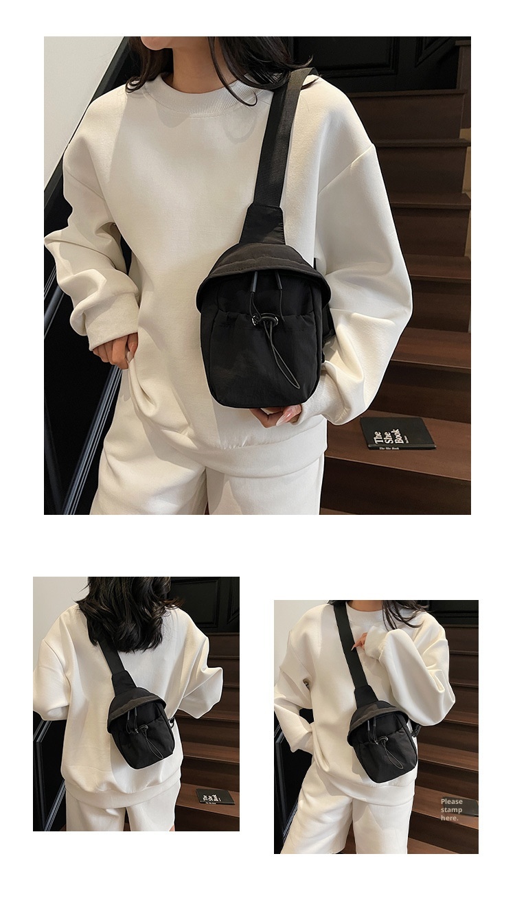 001 2025 Neue trendige modische Ruiying Damen kleine Outdoor-Schultertasche in Unifarben, wasserdicht_voghion.com