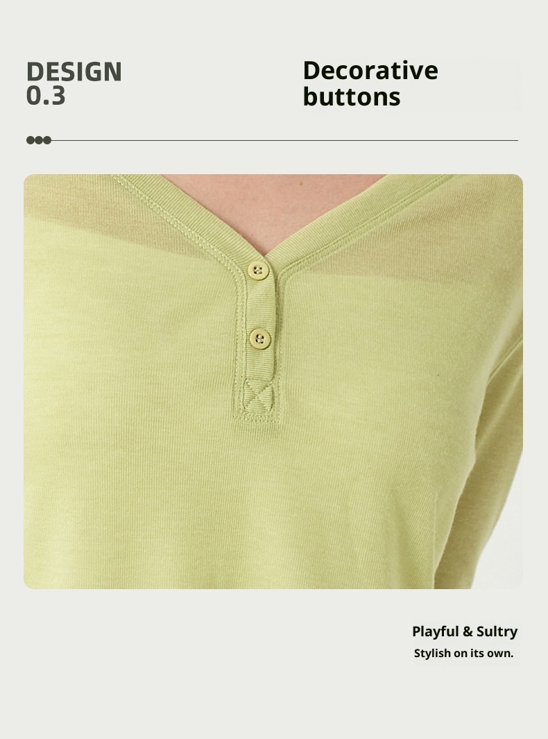 Camiseta de yoga ActiveGo con cuello en V, manga larga, corta, fina, transpirable, holgada, para fitness, de secado rápido._voghion.com