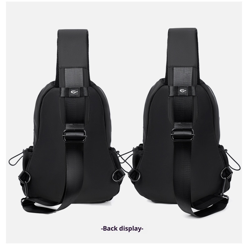 001 Chest Dropshipping New Men's Single Shoulder Crossbody Bag USB Charging Korean Style Casual Sports Backpack Printing_voghion.com