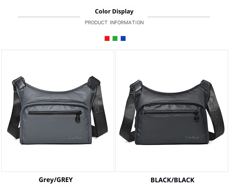 001 Crossbody For Men New Fashionable Simple Casual Shoulder Korean Style Trendy Textured Large Capacity Chest Bag_voghion.com