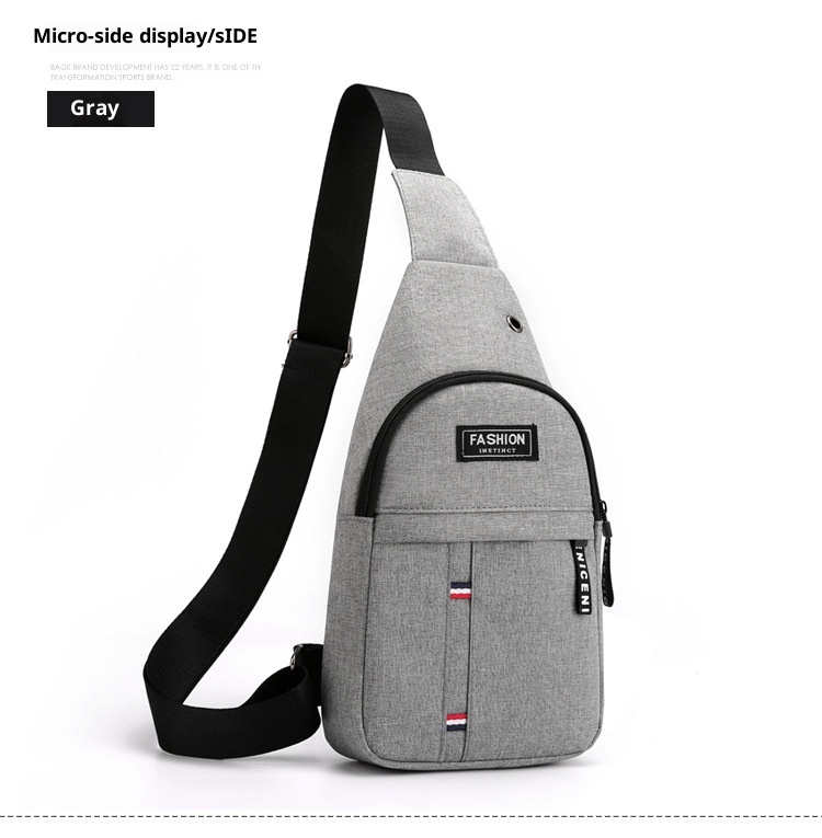 001 Cross-border Men's Chest New Oxford Cloth Korean Version Multifunctional Sports Casual Single Shoulder Crossbody Bag_voghion.com