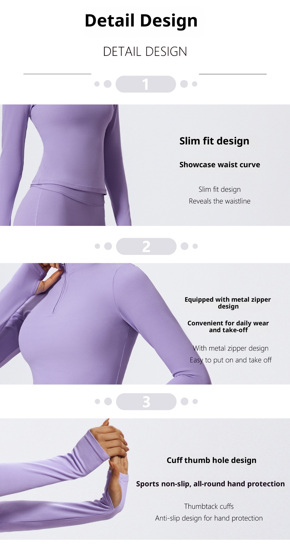 ActiveGo ActiveGo Xijia Cross-Border Set da yoga a maniche lunghe slim fit con mezza zip, abbigliamento sportivo da corsa all'aperto_voghion.com