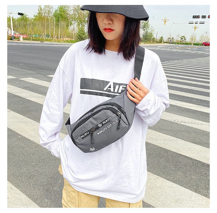 001 Casual Trendy Waist For Men New Multi-purpose Cashier Phone Crossbody Outdoor Lightweight Travel Chest Bag Wholesale_voghion.com