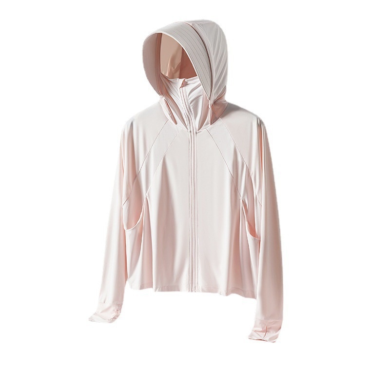 ActiveGo Yunduo Original YKK Zipper Large Brim Cloak Coat Ice Silk Abbigliamento protettivo solare UV per donna_voghion.com