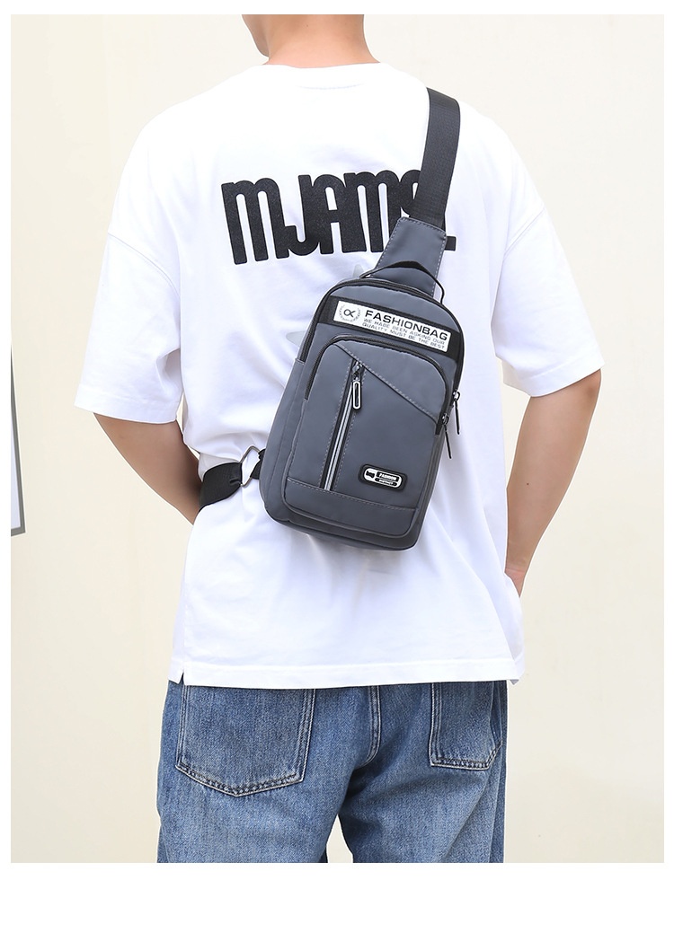 001 Oxford Stoff-Brusttasche, neue lässige Sport-Mehrzwecktasche für Damen und Herren, koreanische Version, große Kapazität, Umhängetasche_voghion.com