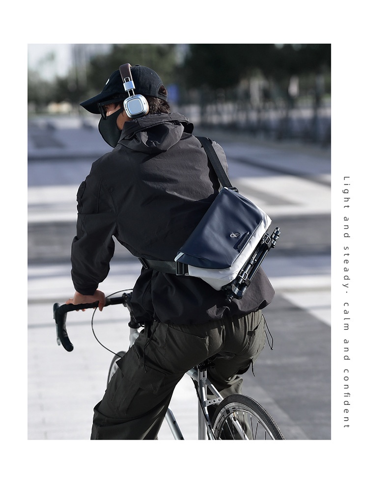 001 Xingyun 2 Crossbody Herren-Umhängetasche, einseitig, hoch geschnitten, lässig, modisch, für Radfahrer, tragbarer Rucksack_voghion.com