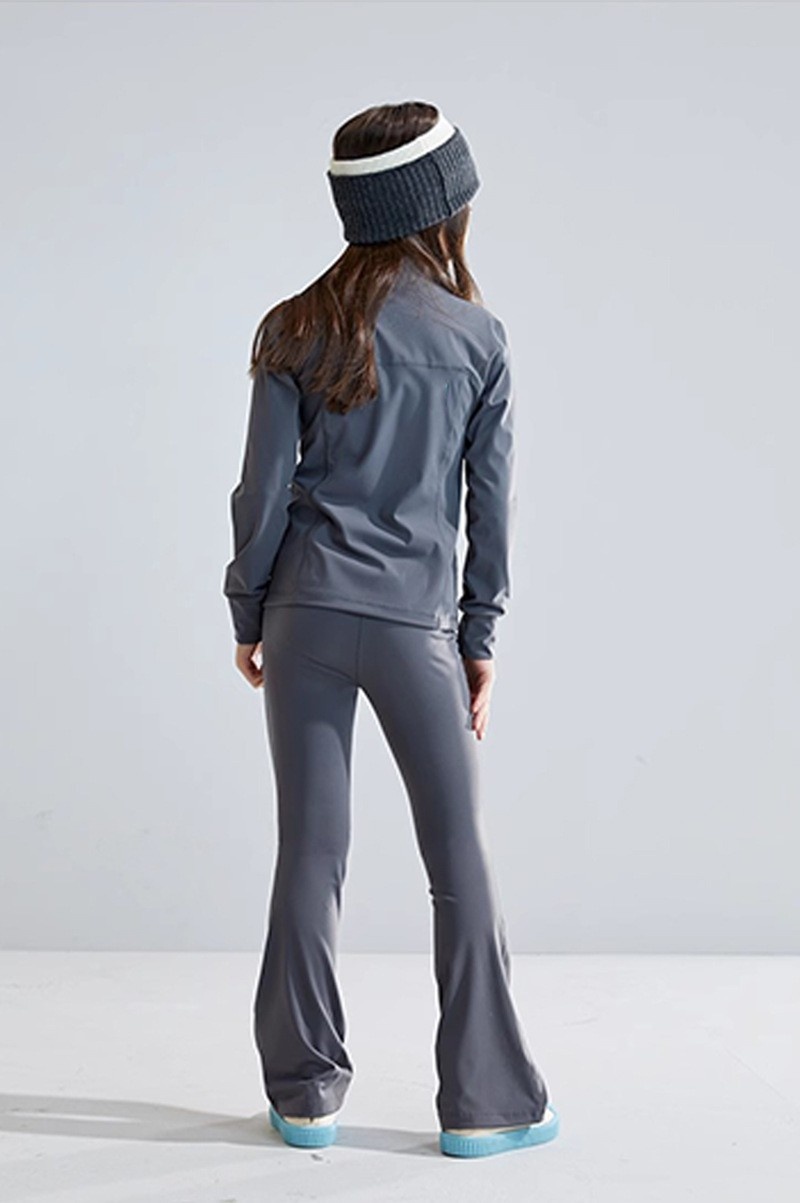 ActiveGo ActiveGo Europese en Amerikaanse UV-bescherming Ademende effen kleur Kinderyogaset Hardloopsport Buiten Lange mouwen Jas_voghion.com