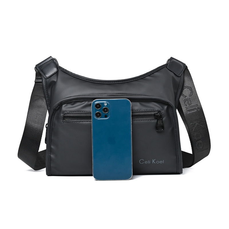 001 Crossbody For Men New Fashionable Simple Casual Shoulder Korean Style Trendy Textured Large Capacity Chest Bag_voghion.com