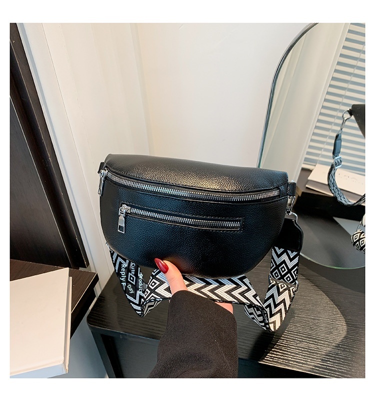 001 Cross-Border Chest For Women, New Fashionable Single Shoulder Versatile Large Capacity Saddle Trendy Waist Bag,_voghion.com