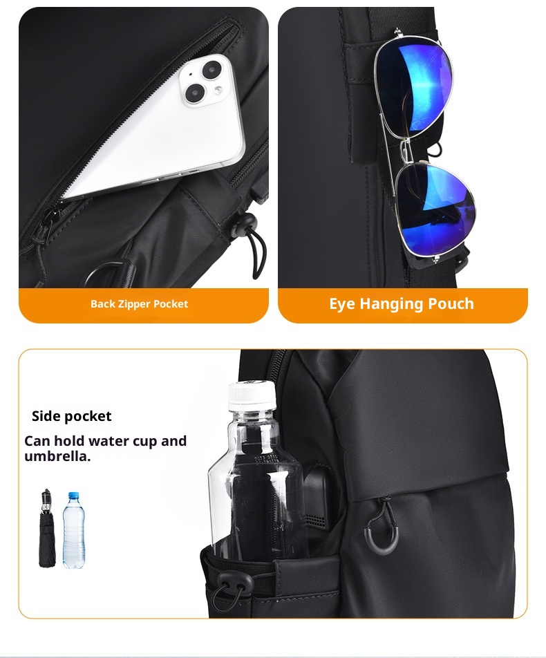 001 2025 Herbst Neue Herren Brustmarke Kleine Trendige Messenger Einfache Umhängetasche Umhängetasche_voghion.com