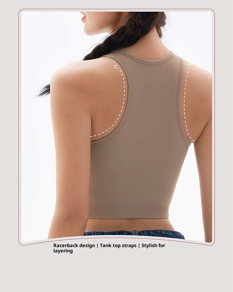 ActiveGo ActiveGo Fashion Outdoor Yoga Vest Style New Top Underwear Comfortable Sports Fitness Bra Beautiful Back Women_voghion.com