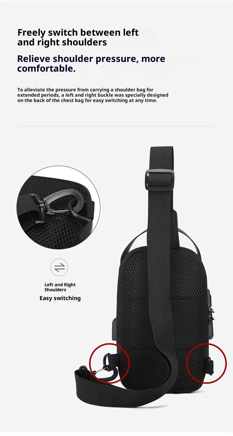 Mochila bandolera de alta calidad para hombre, estilo casual, para viajes de negocios, venta al por mayor._voghion.com