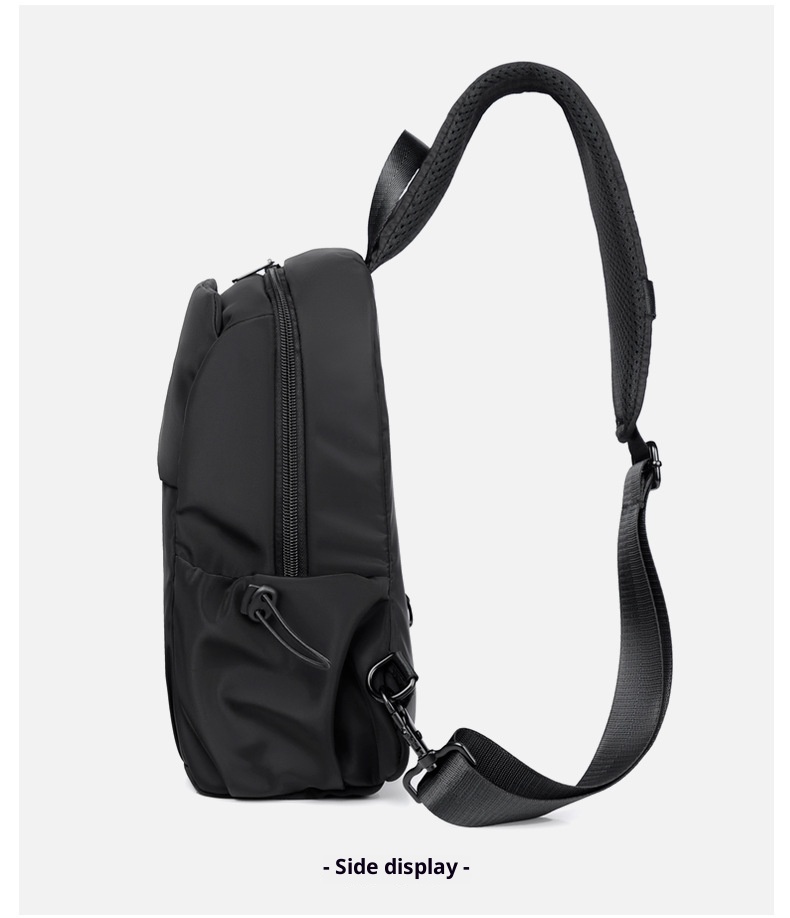 001 Chest Dropshipping New Men's Single Shoulder Crossbody Bag USB Charging Korean Style Casual Sports Backpack Printing_voghion.com